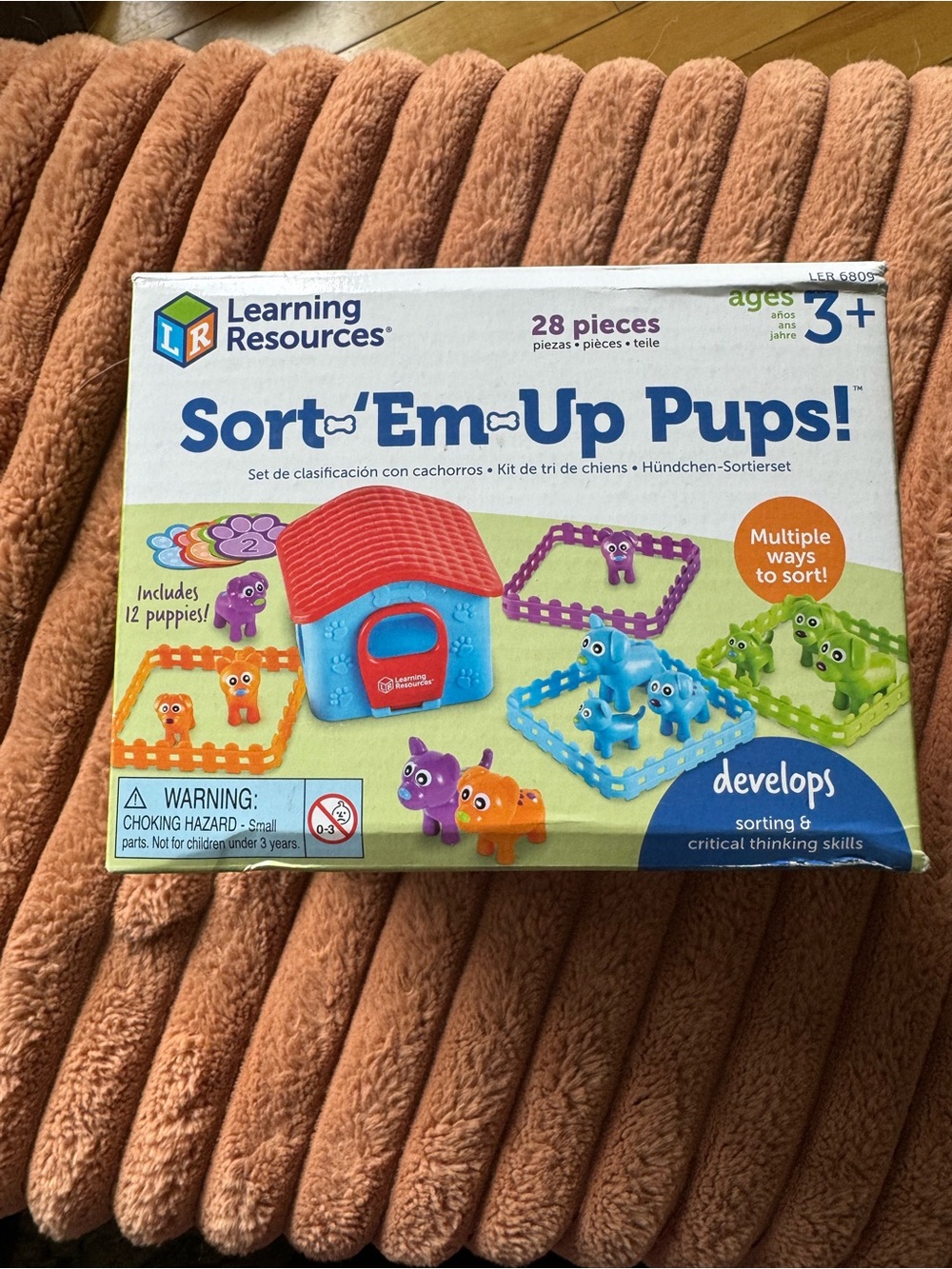 Learning Resources Sort 'Em Up Pups! Puppy Sorting Playset - Multicolor